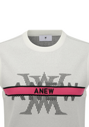 Women's Logo Round Neck Knit Vest - Off White
