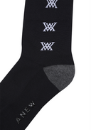 Women's Two Way Middle Socks - Black