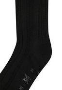 Women's Tweed Knee Socks - Black