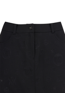 Women's Logo Embo A Line Skirt - Black