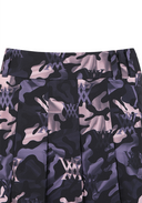 Women's Camo Pattern Pleats Skirt - Light Pink