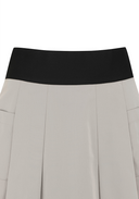 Women's Banded Flare Skirt - Light Beige