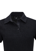 Women's Wave Textured Transition Short Sleeve T-Shirts - Black