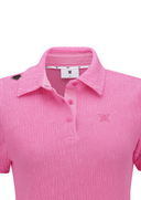 Women's Wave Textured Transition Short Sleeve T-Shirts - Pink