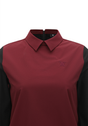Women's Faux Layered T-Shirt - Burgundy