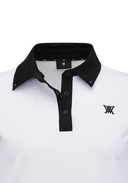 Women's Contrast Collar T-Shirt - Off White