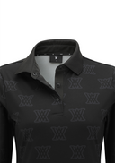 Women's Logo Pattern T-Shirt - Black