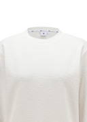 Women's Jacquard Sweatshirt - Off White