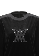 Women's Velvet Sweatshirt - Black