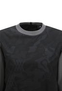 Women's Camo Pattern Layered T-Shirt - Black