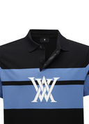 Men's Abstract Color Block Sweater - Black