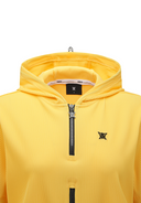 Women's Abstract Double Zip Anorak T-Shirt - Yellow