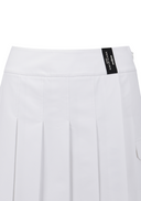 Women's Over Pleated Half Pants - White