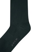 Men's Basic Middle Socks - Dark Green