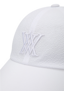 Women's Ribbon Ball Cap - White
