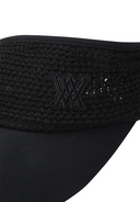 Women's Paisely Raffia Cap - Black