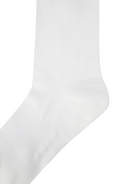 Women's Basic Middle Socks - White
