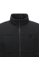 Men's Grid Quilted Down Vest - Black