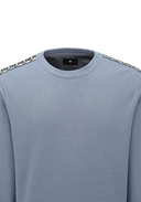 Men's Sleeve Tape Windproof Sweater - Light Blue