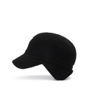 Uni Ear Muff Knit Cap - Black
