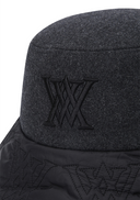 Uni Logo Stitch Padded Bucket Hat - Dark Grey