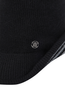 Women's Knit Pom Cap - Black
