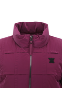 Women's Short Sleeve Grid Down Jacket - Magenta