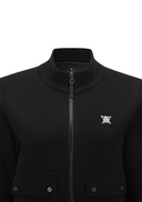 Women's Pocket Patch Sweater Cardigan - Black