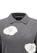 Women's Brush Logo Sweater - Dark Grey