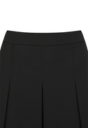Women's Sweat Band Classic Pleats Skirt - Black