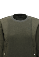 Women's Woven Hybrid T-Shirt - Dark Khaki
