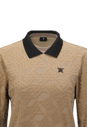 Women's Boucle Jacquard Comfort T-Shirt - Camel