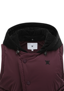 Women's Hooded Utility Padded Vest - Magenta