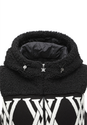 Women's Boucle Logo Hooded Sweater Vest - Black