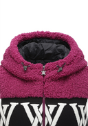 Women's Boucle Logo Hooded Sweater Vest - Wine