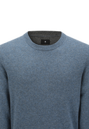 Men's Cashmere Round Sweater - Light Blue