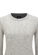 Women's Cashmere Round Sweater - Melange Grey