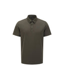 Men's Solid Short Sleeve Collar T-Shirt - Khaki