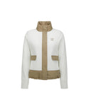 ANEW Golf Women's Knit Hybrid Down Jacket - Ivory