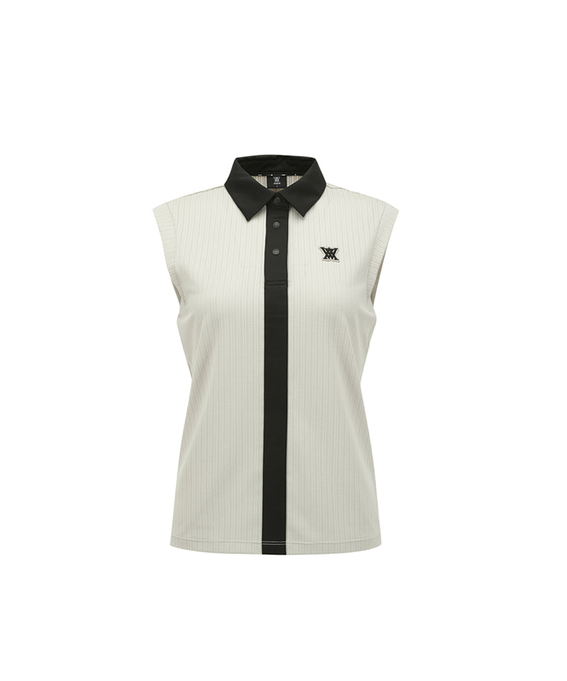 ANEW Golf Women's SM Collared Sleeveless - Light Beige