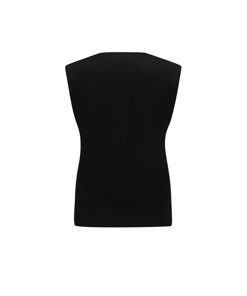Women's Sweater Vest - Black