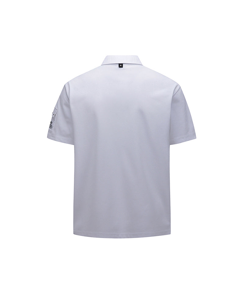 Men's Sleeve Pocket Short T-Shirt - White – Anew Golf USA