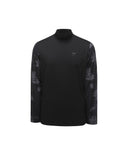 [Legacy Sale] Men's DTP Sleeve High Neck Cool Long T-Shirt - Black