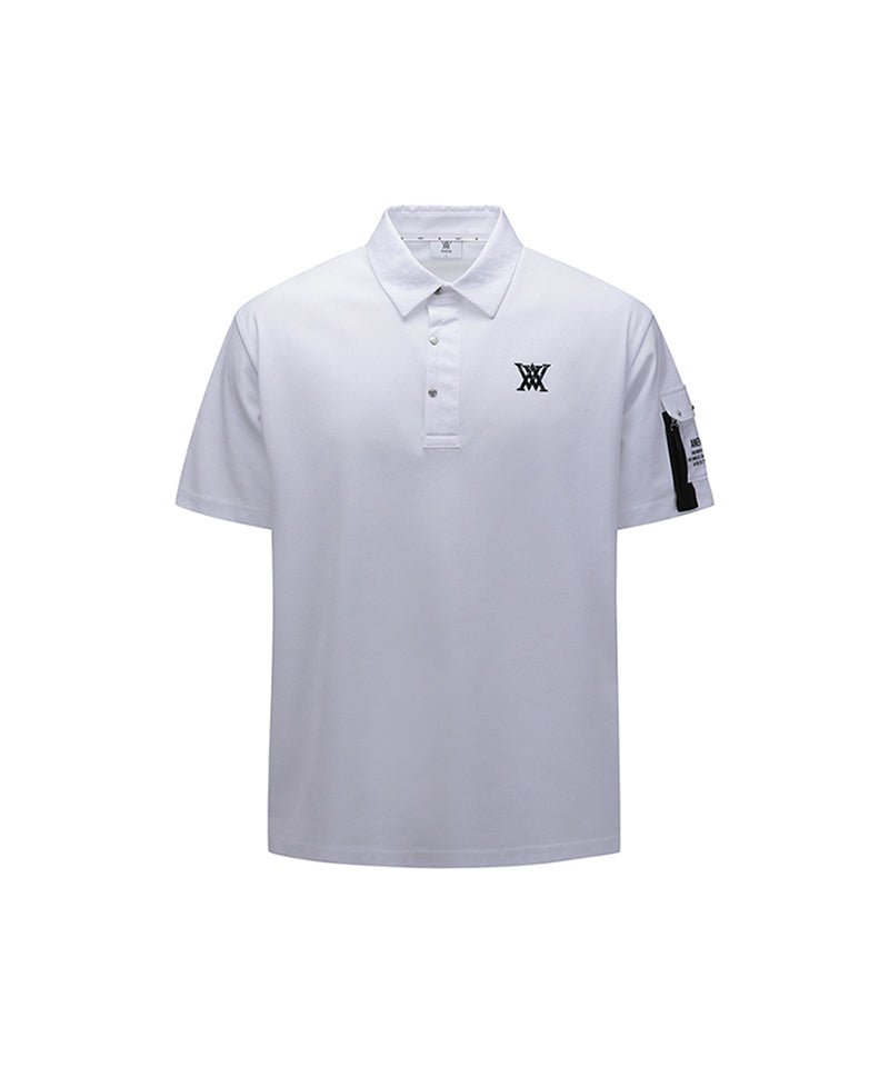 【ANEW GOLF】MEN SM SLEEVE POCKET SHORT T-SHIRT R6489 ANEW GOLF Men's SM Sleeve Pocket Short T-Shirt - Black