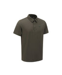 Men's Solid Short Sleeve Collar T-Shirt - Khaki
