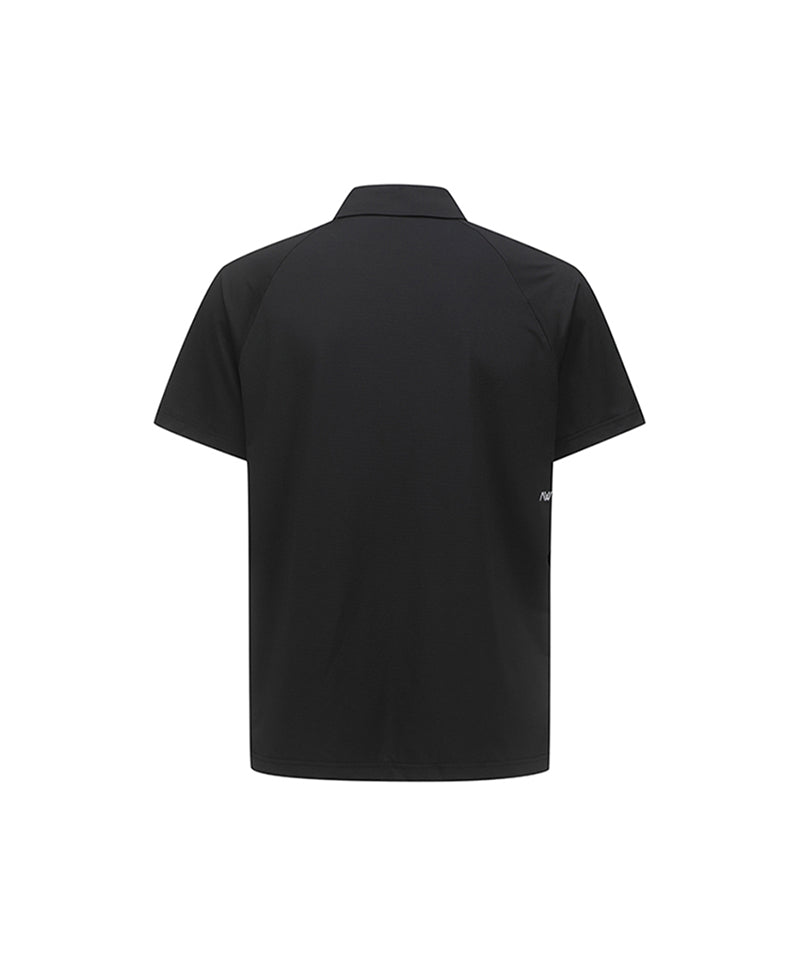 Men's Front Chest Pocket Short T-Shirt - Black