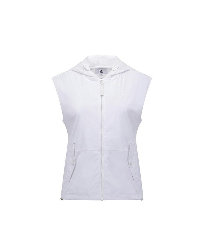 ANEW Golf Women's SM Hybrid Hoody Knit Vest - White