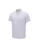 Men's Solid Short Sleeve Collar T-Shirt - White