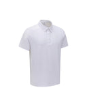 Men's Solid Short Sleeve Collar T-Shirt - White