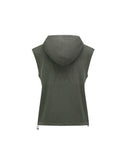 ANEW Golf Women's SM Hybrid Hoody Knit Vest - Light Khaki